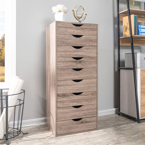 Latitude Run® Garysburg 9 Drawer Chest, Wood Storage Dresser Cabinet, Large Craft Storage ...